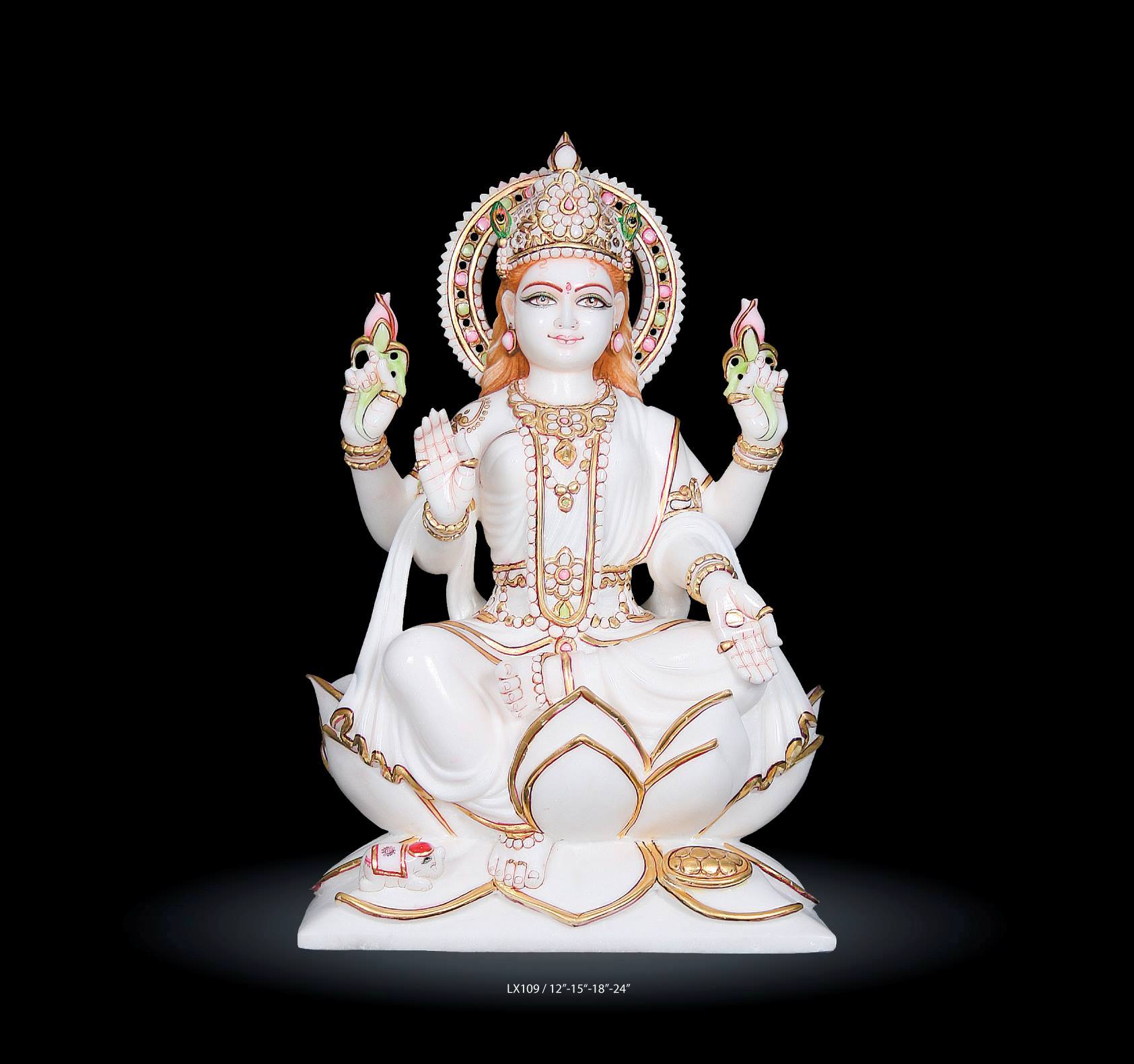 Marble Goddess Lakshmi Statue